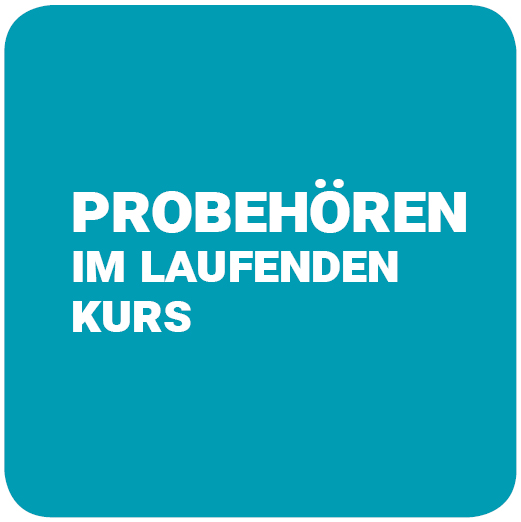Probehren in den Hauptkursen